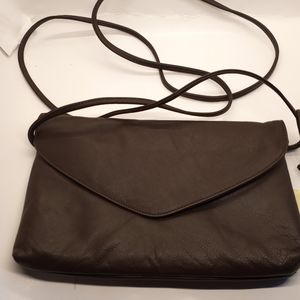 Ili Dark brown shoulder crossover bag